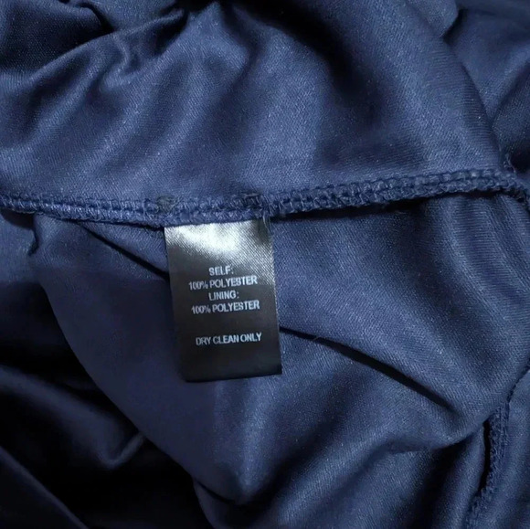 Moving Sale 💘 Lulu's Air Of Romance Dress Size L Navy Blue Maxi Halter Lined - Picture 7 of 7